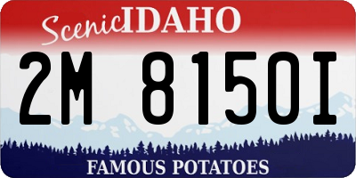 ID license plate 2M8150I
