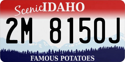 ID license plate 2M8150J