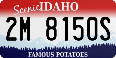 ID license plate 2M8150S