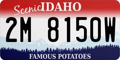 ID license plate 2M8150W