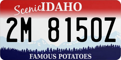 ID license plate 2M8150Z