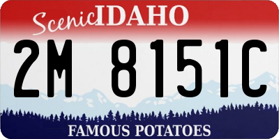 ID license plate 2M8151C