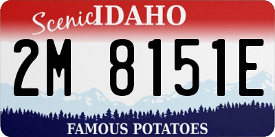 ID license plate 2M8151E