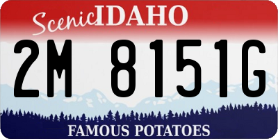 ID license plate 2M8151G