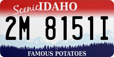 ID license plate 2M8151I
