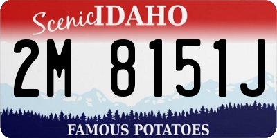 ID license plate 2M8151J