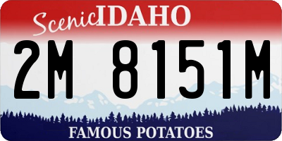 ID license plate 2M8151M