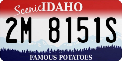ID license plate 2M8151S