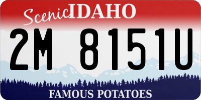 ID license plate 2M8151U