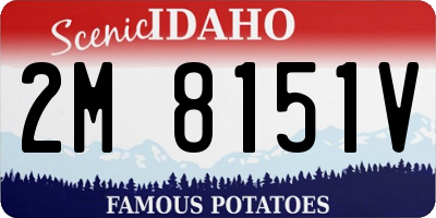 ID license plate 2M8151V