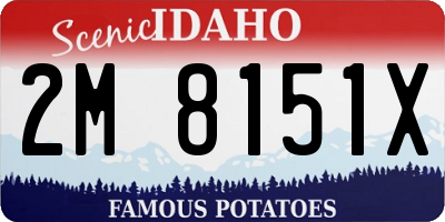 ID license plate 2M8151X