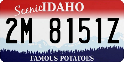 ID license plate 2M8151Z