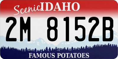 ID license plate 2M8152B