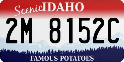 ID license plate 2M8152C