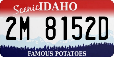 ID license plate 2M8152D