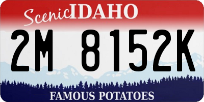 ID license plate 2M8152K