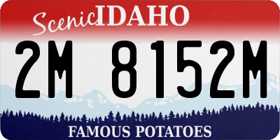 ID license plate 2M8152M