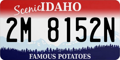 ID license plate 2M8152N
