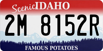 ID license plate 2M8152R