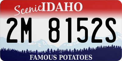 ID license plate 2M8152S