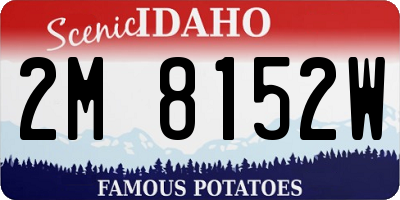 ID license plate 2M8152W