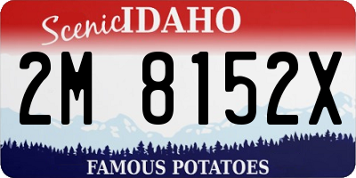 ID license plate 2M8152X