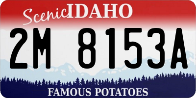 ID license plate 2M8153A