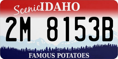 ID license plate 2M8153B