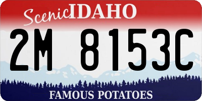 ID license plate 2M8153C