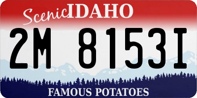 ID license plate 2M8153I