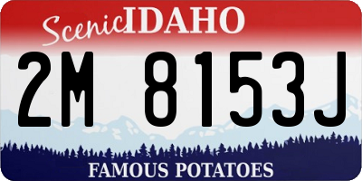 ID license plate 2M8153J