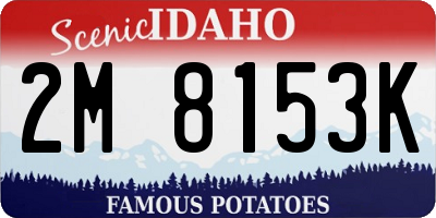 ID license plate 2M8153K
