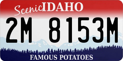 ID license plate 2M8153M