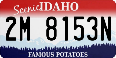ID license plate 2M8153N