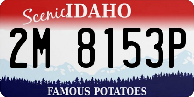 ID license plate 2M8153P