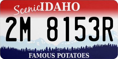 ID license plate 2M8153R