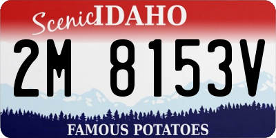 ID license plate 2M8153V