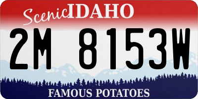 ID license plate 2M8153W