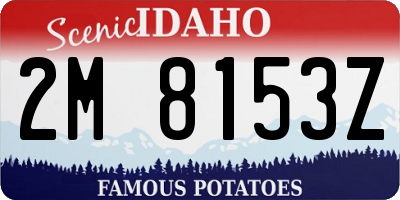 ID license plate 2M8153Z
