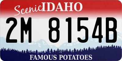ID license plate 2M8154B