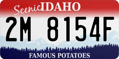 ID license plate 2M8154F
