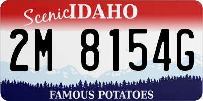 ID license plate 2M8154G