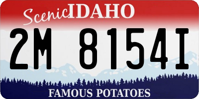 ID license plate 2M8154I