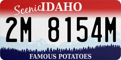 ID license plate 2M8154M