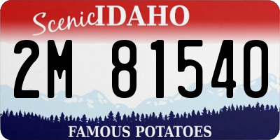 ID license plate 2M8154O