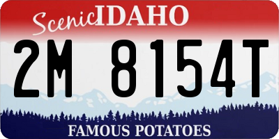 ID license plate 2M8154T
