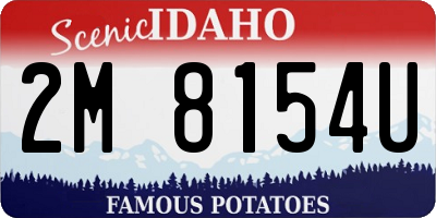 ID license plate 2M8154U