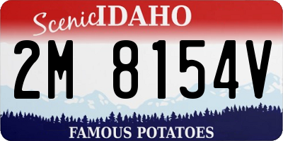 ID license plate 2M8154V
