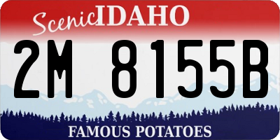 ID license plate 2M8155B