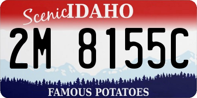ID license plate 2M8155C